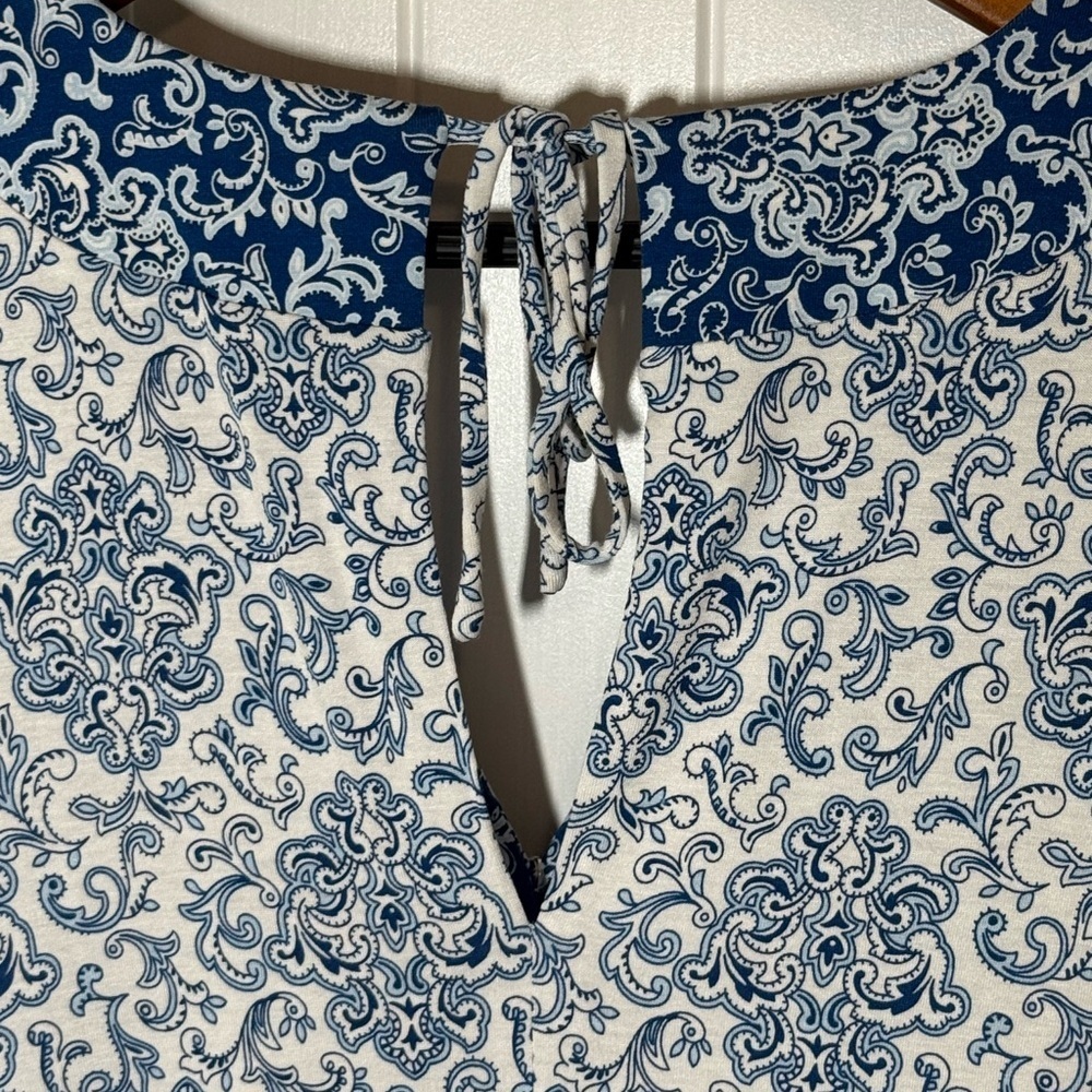 Loft Beach Blue Paisley Romper - Picture 8 of 8